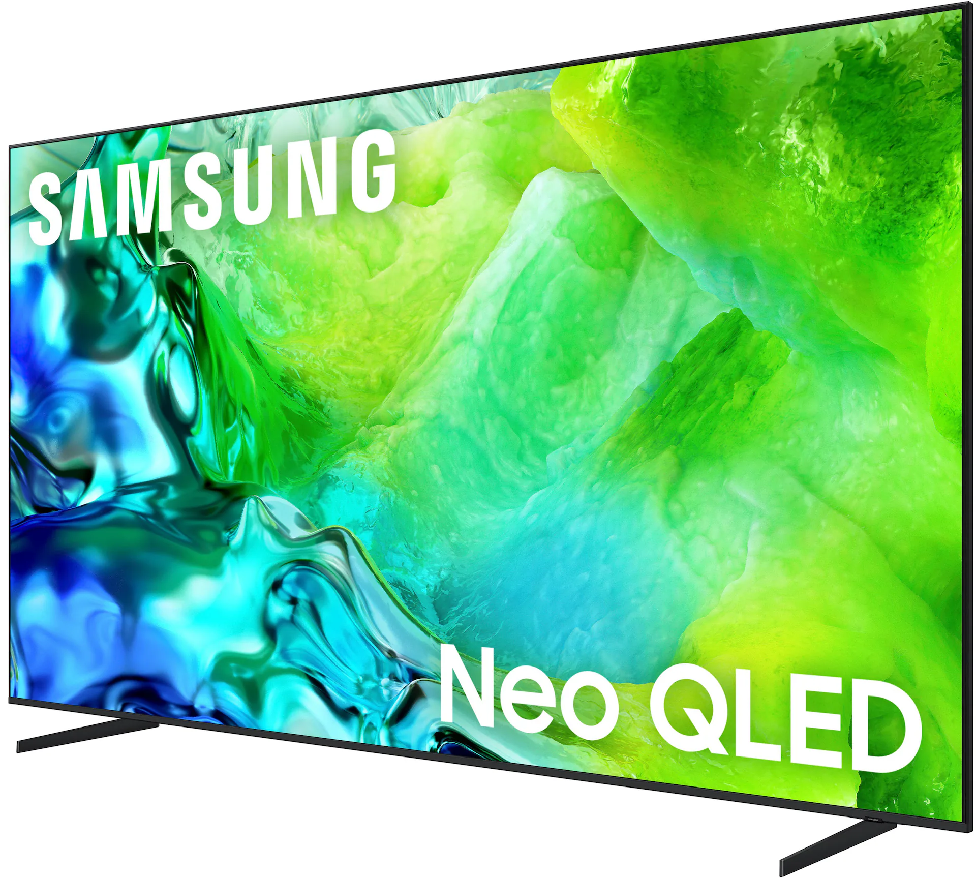 Samsung 100" Class QN80H Series Neo QLED Mini LED 4K UHD Samsung Vision AI Smart Tizen TV (2026) front and back view