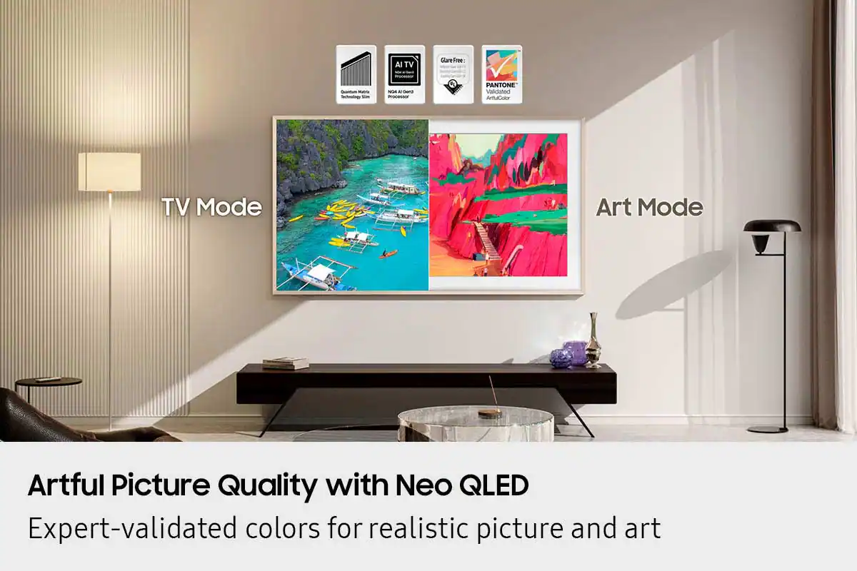 Samsung 65" Class 4K UHDTV (2160p) HDR Smart LED-LCD TV (QN65LS03FWF) gallery view