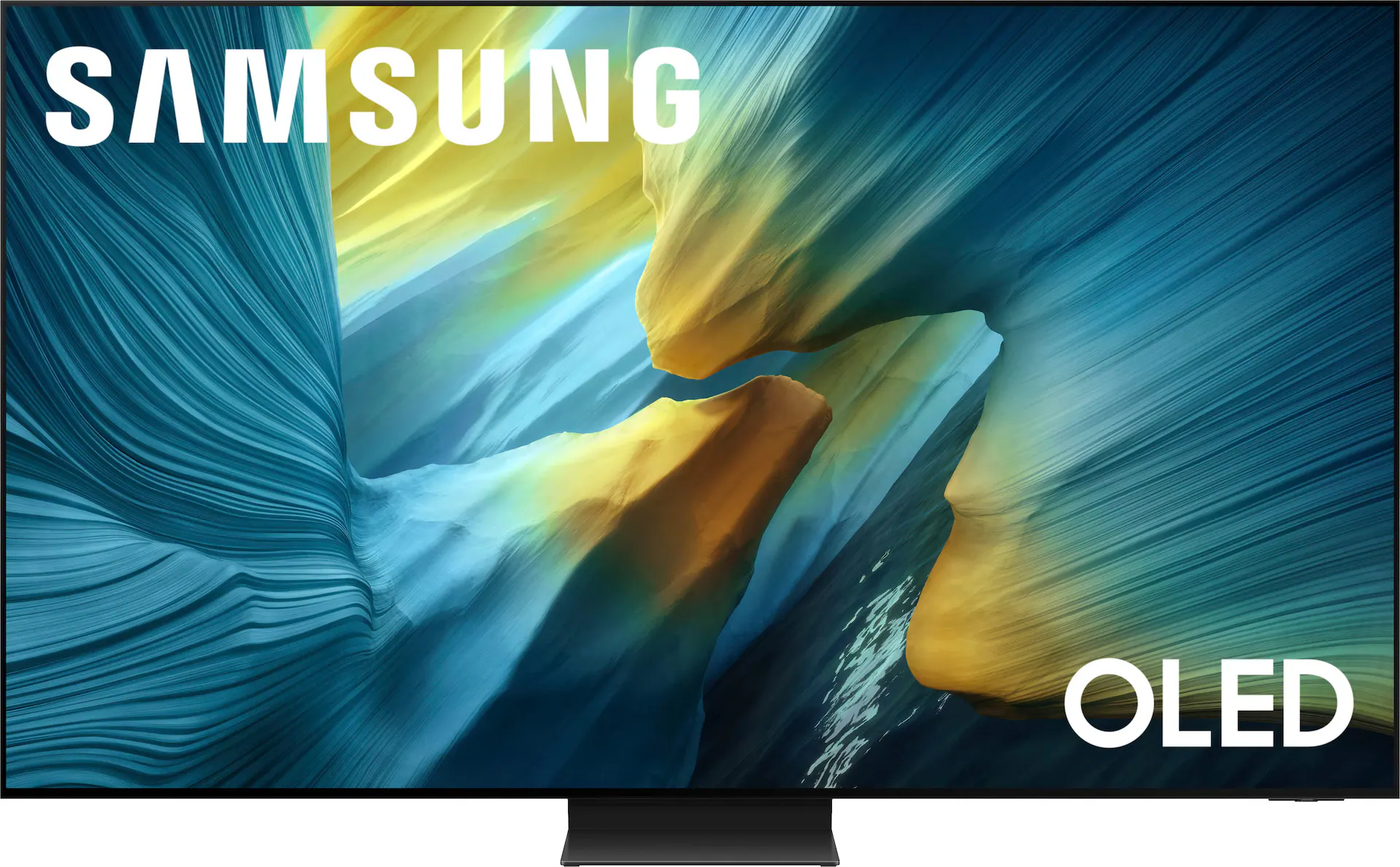 Samsung 83" Class S95F Series OLED 4K UHD Samsung Vision AI Smart Tizen TV (2025) front and back view